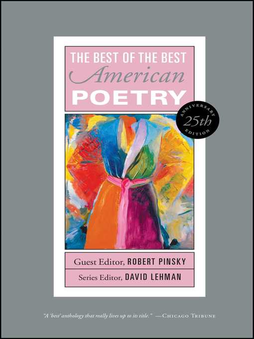 Title details for The Best of the Best American Poetry by David Lehman - Wait list